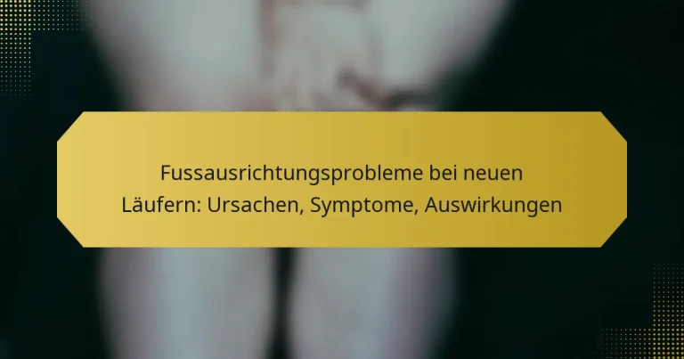 Fussausrichtungsprobleme bei neuen Läufern: Ursachen, Symptome, Auswirkungen