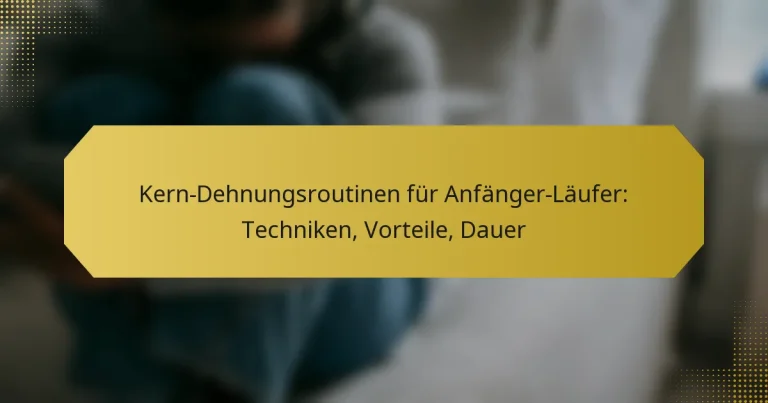 Kern-Dehnungsroutinen für Anfänger-Läufer: Techniken, Vorteile, Dauer