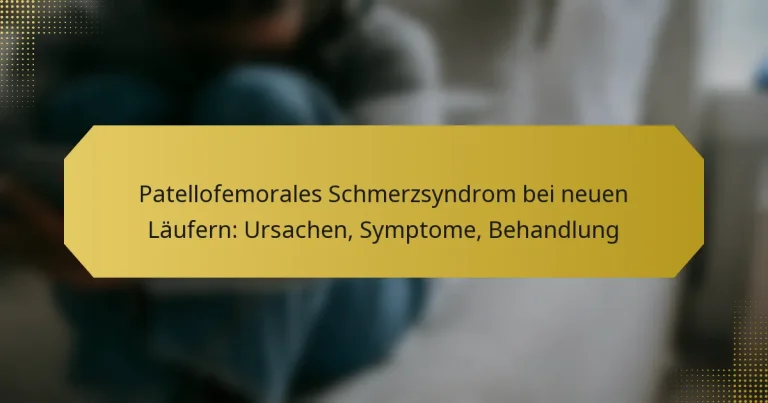 Patellofemorales Schmerzsyndrom bei neuen Läufern: Ursachen, Symptome, Behandlung