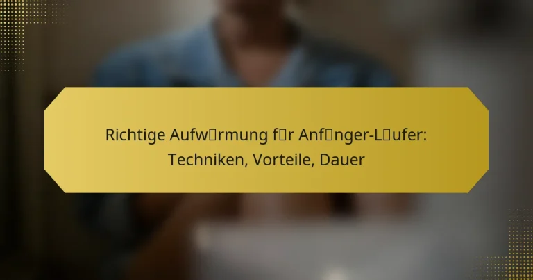Richtige Aufwärmung für Anfänger-Läufer: Techniken, Vorteile, Dauer